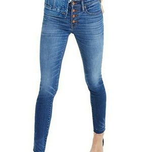 Madewell 9” High-Rise Button-Front Skinny